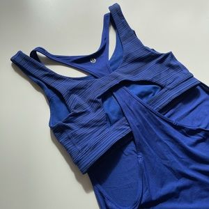Lulu Lemon Blue Tank Top with Built In Bra